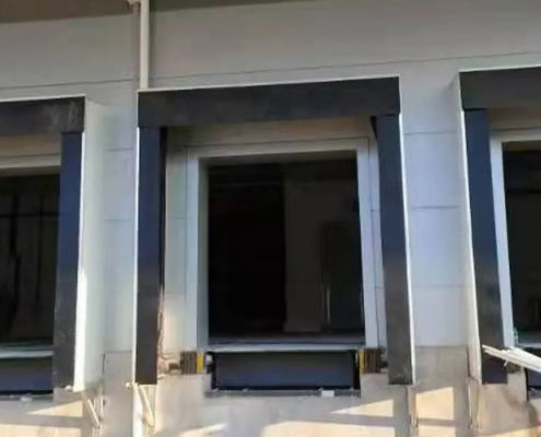 Industrial ajustable inflable aislado hermético refugio de muelle sellado excelente resistencia al fuego y flexibilidad