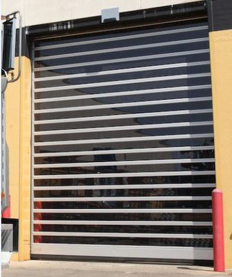 Eficiencia Seguridad Eficiencia Resistencia al viento ≤ 2,0KN/m2 Velocidad de apertura 0,8m/s Puerta espiral transparente de alta velocidad de aluminio