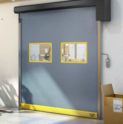 Estructura de acero de alta velocidad PVC Rollo de puertas de persianas rápidas 304 de acero inoxidable resistente a la intemperie puerta de cremallera