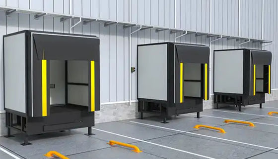 Sistema de carga industrial ajustable Refugio de la puerta del muelle con color personalizado