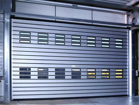 Puerta espiral transparente de alta velocidad de aluminio Eficiencia de seguridad personalizada en aleación de aluminio