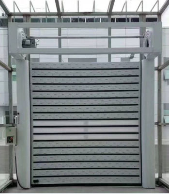 Eficiencia Seguridad Puerta espiral de aluminio transparente de alta velocidad combinada con sensor fotoeléctrico