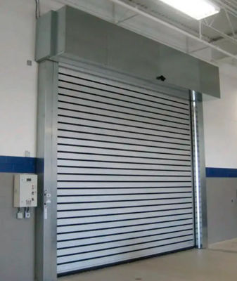 Eficiencia Seguridad Puerta espiral de aluminio transparente de alta velocidad combinada con sensor fotoeléctrico