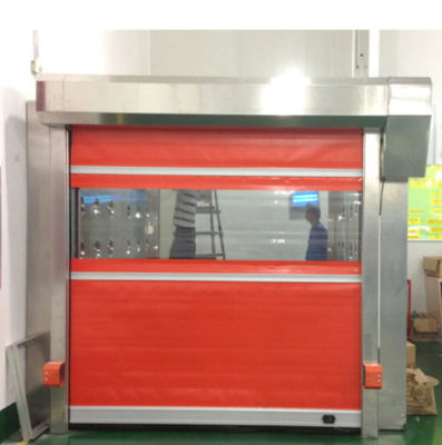 Alta velocidad PVC Rollo Up Puerta de persiana rápida 304 de acero inoxidable Moderno aislado de funcionamiento rápido