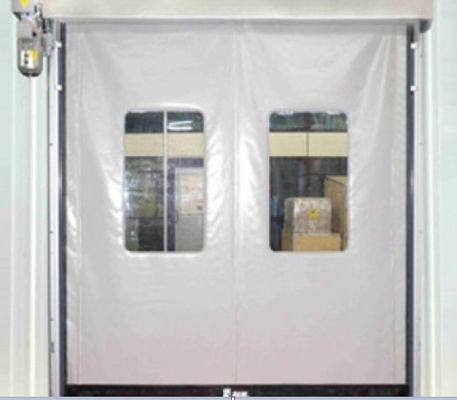 Puerta de persiana rápida de PVC de alta velocidad personalizada 304 Material de acero inoxidable para mejorar el rendimiento del negocio Puerta de cremallera