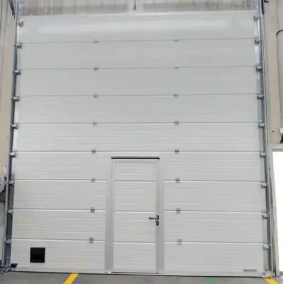 Puerta de almacén seccional aislada de aluminio moderno garaje industrial control remoto automático de estilo abierto terminado