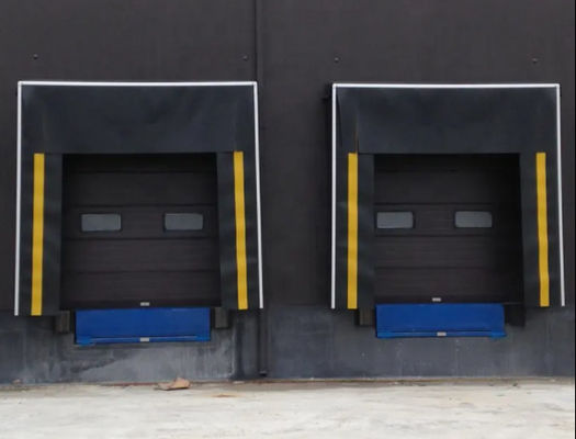 Alta portabilidad industrial ajustable inflable aislado hermético sellado refugio de muelle de trabajo estructura de acero durabilidad