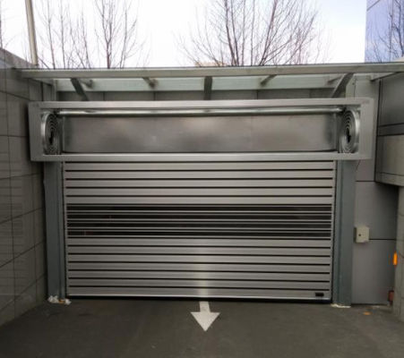 Puerta espiral transparente de alta velocidad de aluminio para la eficiencia de la seguridad