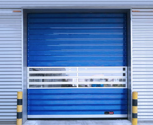 Puertas en espiral de alta velocidad de aluminio rígido transparente de alta velocidad