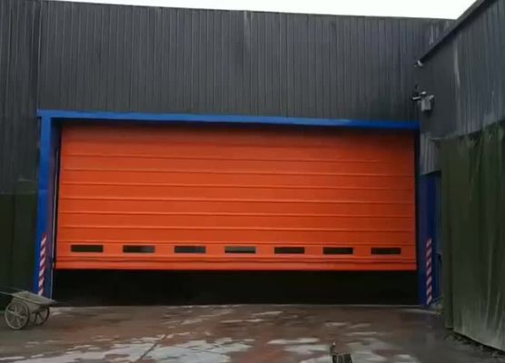 Precio de fábrica Puerta de persiana enrollable de PVC de alta velocidad de operación manual/automática para interiores de almacenes/fábricas industriales rápidos, material de acero inoxidable 304