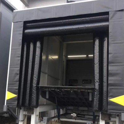 Moderno Tejido de cuerda resistente al desgaste Sistema de carga ajustable Refugio de la puerta del muelle Túneles retráctiles Sello del muelle PVC automático Refugio de carga del muelle