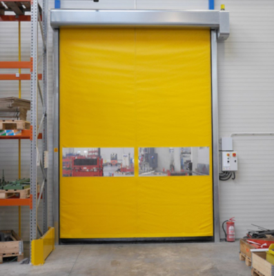Promotion Steel Structure and Customized Design for High Speed PVC Roll Up Rapid Shutter Door Industrial Wind Proof Hard Fast Doors