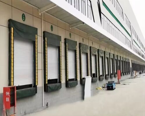 Alta durabilidad Sistema de carga ajustable Refugio de puerta de muelle construido para aplicaciones industriales Fábrica de tecnología de Wuxi Contenedor de carga inflable Refugio de muelle