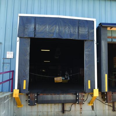 OEM mayorista estilo industrial exterior impermeable alta durabilidad sistema de carga ajustable cubierta de puerta del muelle color personalizado