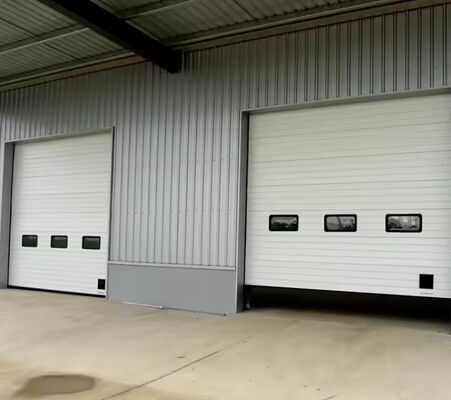 Automático con control remoto Puerta seccional 50 mm 80 mm espesor aislado Puerta seccional de garaje Puertas seccionales comerciales aislamiento acústico nivel 24 DB