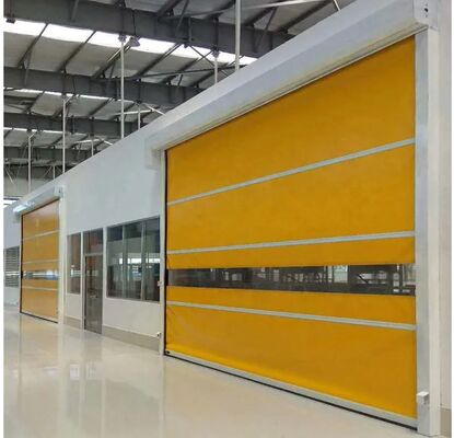 Estructura de acero de alta velocidad PVC Rollo de la puerta del obturador rápido 304 Material de acero inoxidable Seguridad Sí Solución de la puerta rápida