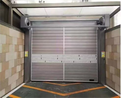 Control PLC Puerta espiral industrial de alta calidad de aluminio de alta velocidad Puerta rápida espiral exterior inteligente Puerta enrollable rápida de aluminio
