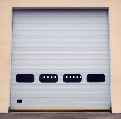 Puertas Seccionales Comerciales de Alta Seguridad con Cerradura, Estación de Bomberos, Puertas Industriales Automáticas de Elevación Personalizada a Prueba de Viento, Puertas Comerciales de Almacén