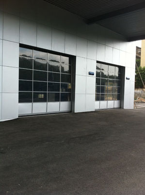 Sección ajustada puerta seccional de aluminio transparente 550m m del For Each de la altura