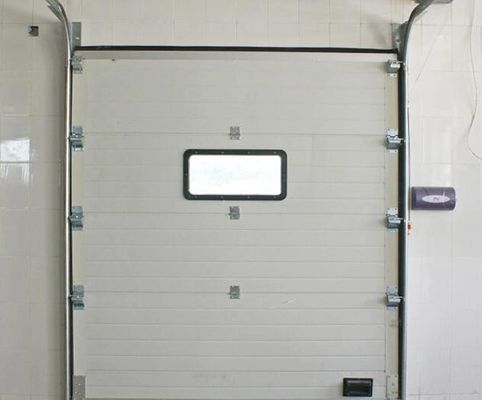 Panel de 40 mm / 50 mm Puerta superior seccional Puertas seccionales de garaje Anti-rompe mayorista exterior industrial galvanizado