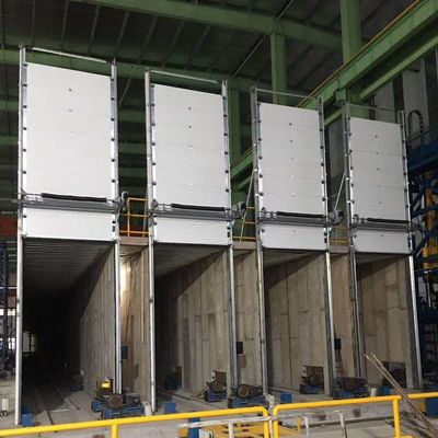 la elevación vertical SUS304 de 0.55m m aisló puertas seccionales
