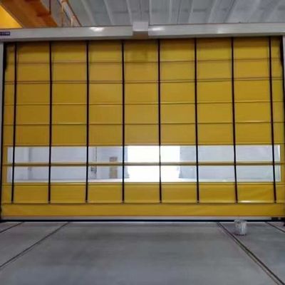 Cremallera de PVC altamente aislante Puertas enrollables rápidas Resistencia a la intemperie Seguridad Resistente a huracanes