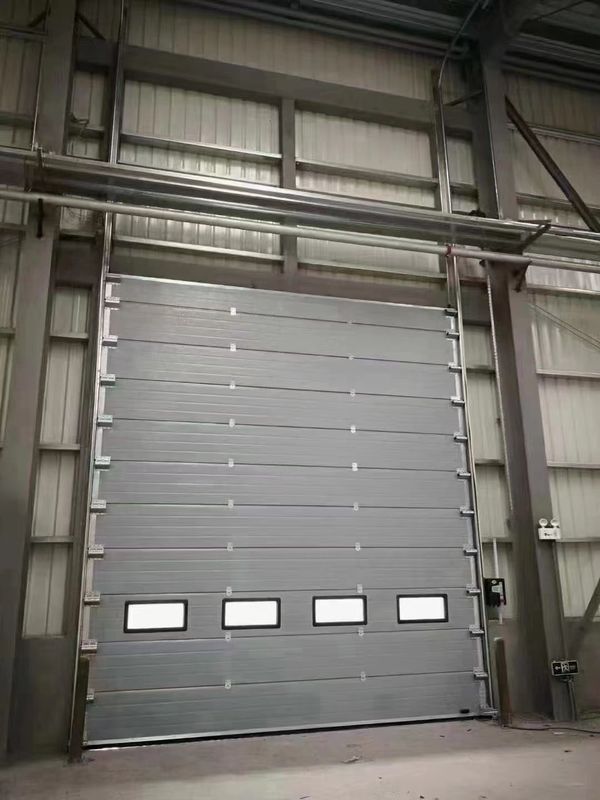 Puerta espiral transparente de alta velocidad de aluminio para la eficiencia de la seguridad y puerta de rodadura industrial de aleación de aluminio