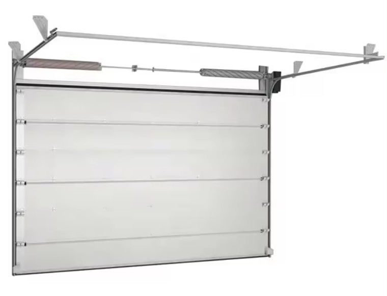Seguridad Puerta seccional de acero blanco aislada operación manual/automática