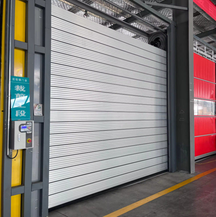 0.8m/s Puerta espiral de velocidad de aleación de aluminio con 220V/50HZ Fuente de alimentación Cerradura automática de metal de aluminio rápida