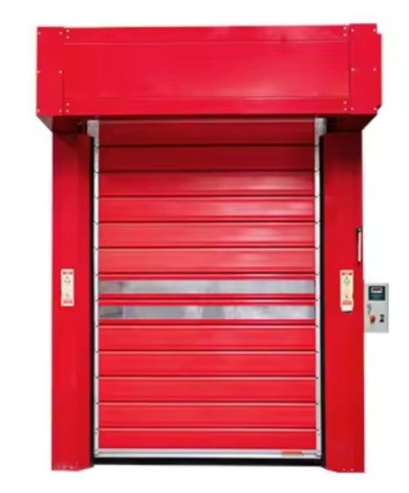 Puerta espiral de aluminio de velocidad con sistema de control PLC 0.75KW potencia del motor Ventas directas del fabricante