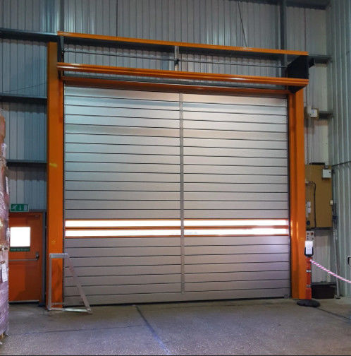 Aluminio transparente de alta velocidad de seguridad de la puerta espiral para la eficiencia personalizada como fabricante de pedido