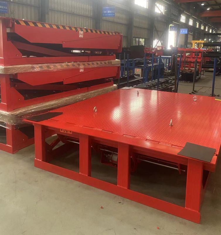 25000-40000LBS Capacidad Taller de diseño seguro Placa automática de muelle Niveladores de puertas de muelle Hidráulico de trabajo pesado