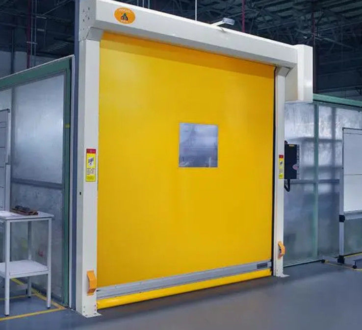Industrial Rápido Bajo Mantenimiento Y Velocidad Auto-Curación Puerta de persiana de rodillo de alta velocidad