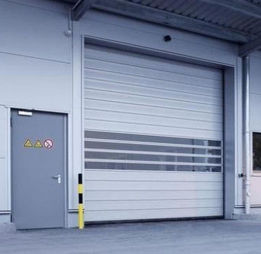 Puerta espiral duradera para una mayor seguridad Puerta de persiana de rodadura rápida de aluminio metálico