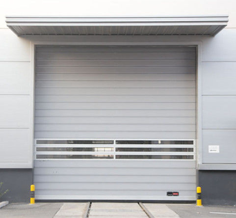 Eficiencia Seguridad Eficiencia Resistencia al viento ≤ 2,0KN/m2 Velocidad de apertura 0,8m/s Puerta espiral transparente de alta velocidad de aluminio