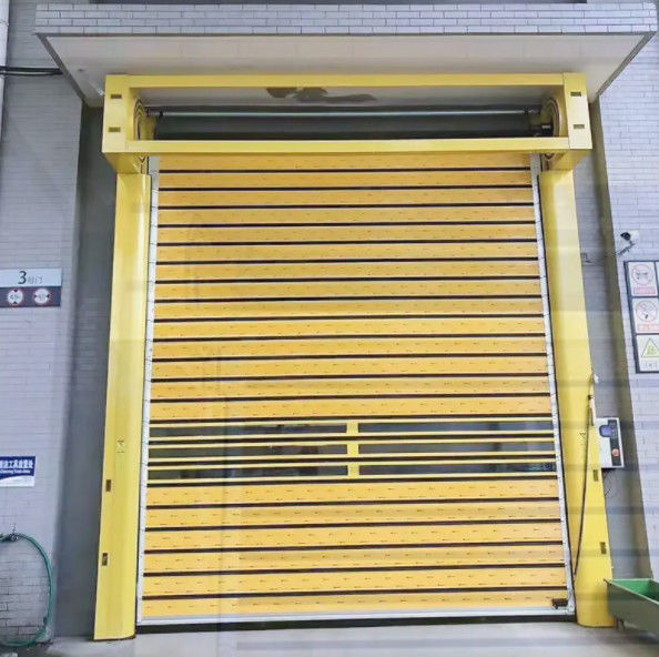 Aluminio Transparente Puerta espiral de alta velocidad Control PLC perfecta combinación de seguridad y eficiencia