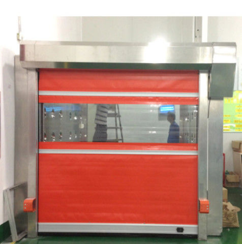 Alta velocidad PVC Rollo Up Puerta de persiana rápida 304 de acero inoxidable Moderno aislado de funcionamiento rápido