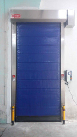 Puerta de persiana rápida de PVC de alta velocidad personalizada 304 Material de acero inoxidable para mejorar el rendimiento del negocio Puerta de cremallera
