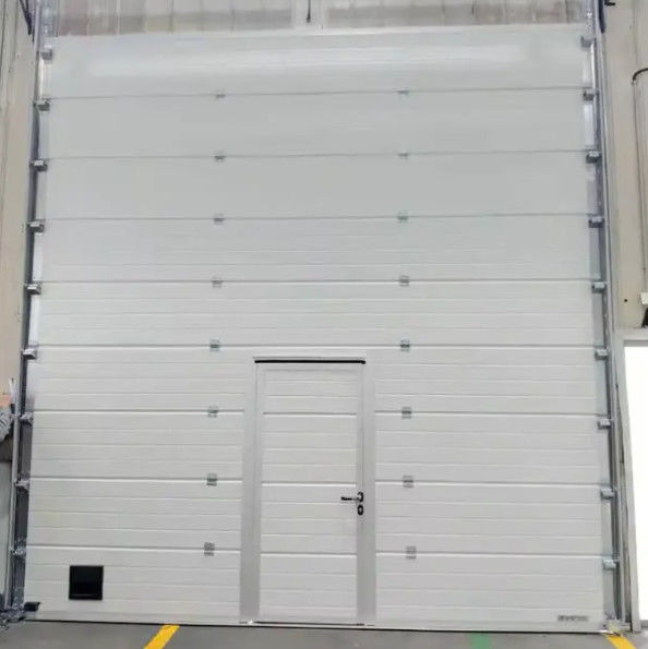 Puerta de almacén seccional aislada de aluminio moderno garaje industrial control remoto automático de estilo abierto terminado