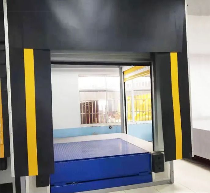 OEM mayorista estilo industrial exterior impermeable excelente resistencia al clima industrial ajustable inflable aislado hermético sellado refugio del muelle flexible y duradero