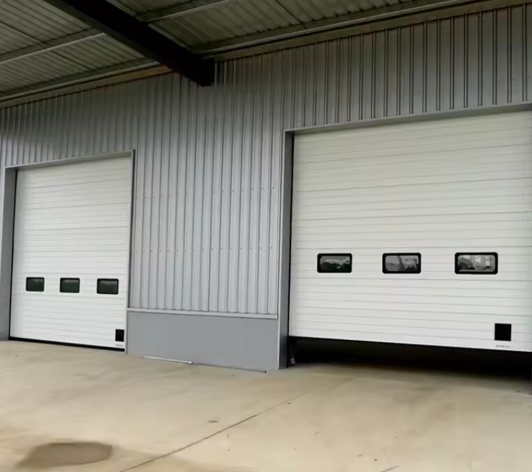 Automático con control remoto Puerta seccional 50 mm 80 mm espesor aislado Puerta seccional de garaje Puertas seccionales comerciales aislamiento acústico nivel 24 DB