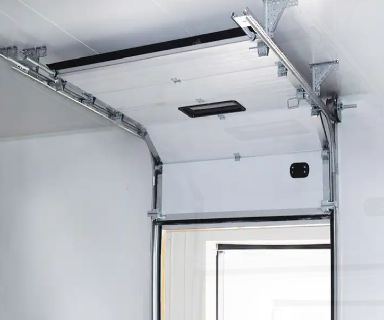 Puertas Seccionales Comerciales de Alta Seguridad con Cerradura, Estación de Bomberos, Puertas Industriales Automáticas de Elevación Personalizada a Prueba de Viento, Puertas Comerciales de Almacén